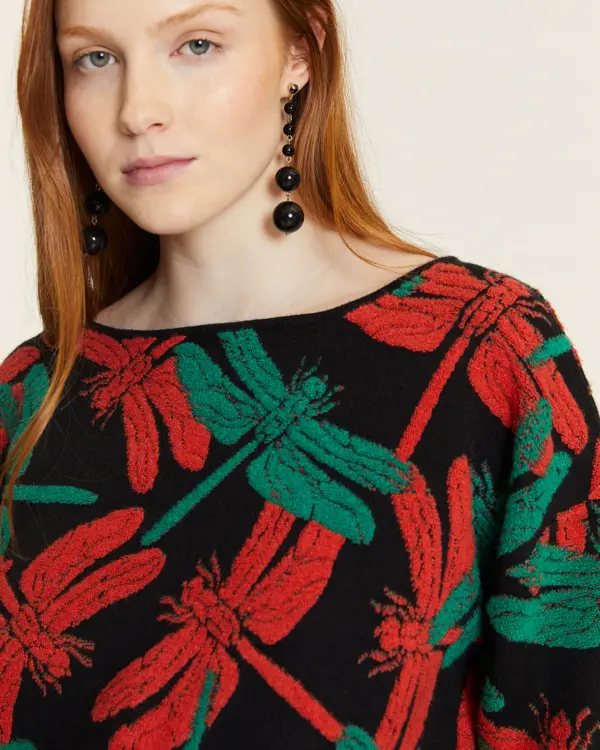Jersey Libélula en relieve de Pepa Loves. Disponible en Dulce Locura, tienda de moda en Badajoz.