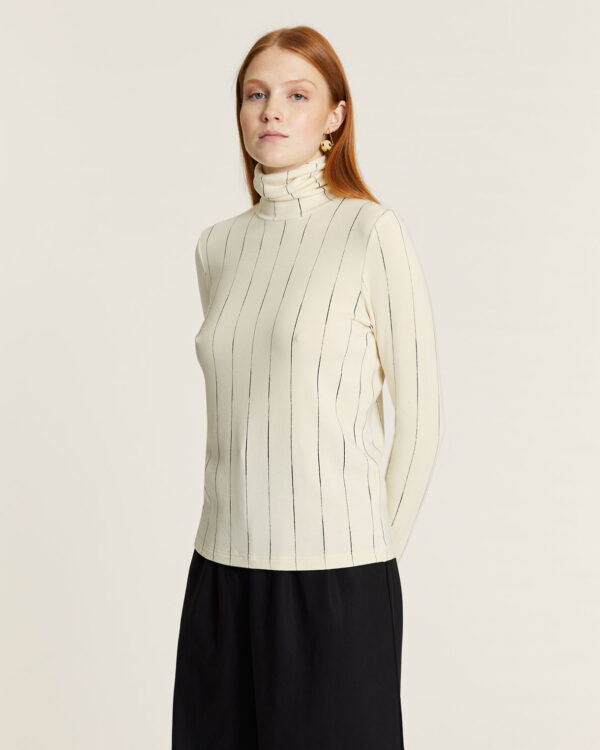 TOP CUELLO ALTO MICRORAYAS