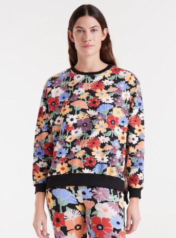 Sudadera de algodón con cuello redondo, manga larga y estampado Hampton Small de Compañía Fantástica. Disponible en Dulce Locura, tienda de moda en Badajoz.