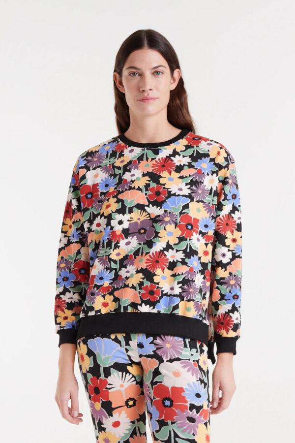 Sudadera de algodón con cuello redondo, manga larga y estampado Hampton Small de Compañía Fantástica. Disponible en Dulce Locura, tienda de moda en Badajoz.