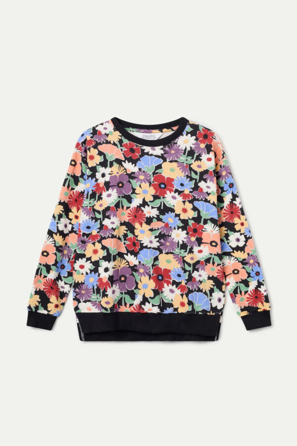 Sudadera de algodón con cuello redondo, manga larga y estampado Hampton Small de Compañía Fantástica. Disponible en Dulce Locura, tienda de moda en Badajoz.