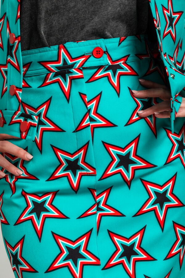 Mini falda sixty de estampado de estrellas Bowie - Starwoman - Imagen 5