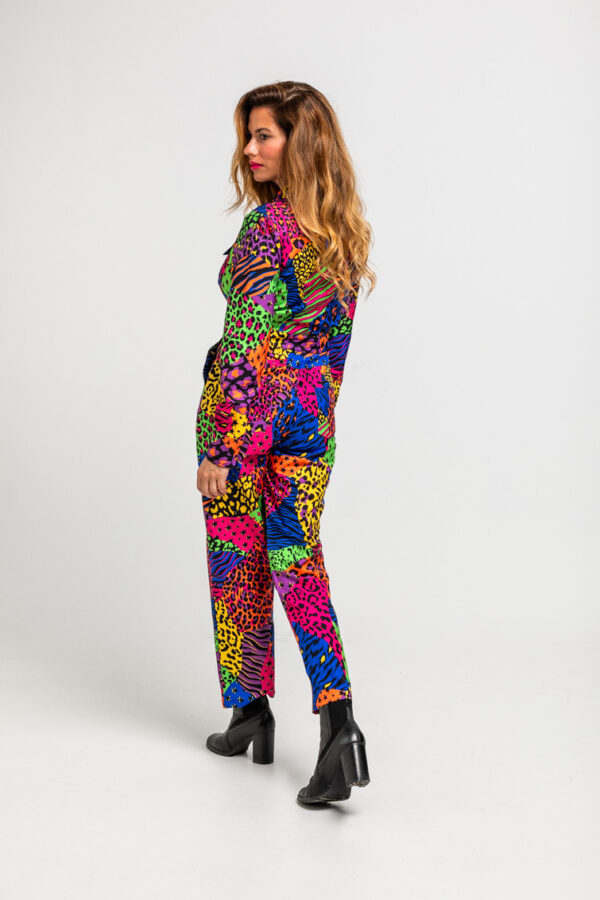 Mono estilo aviador de estampado variado de animal print - C - Imagen 4