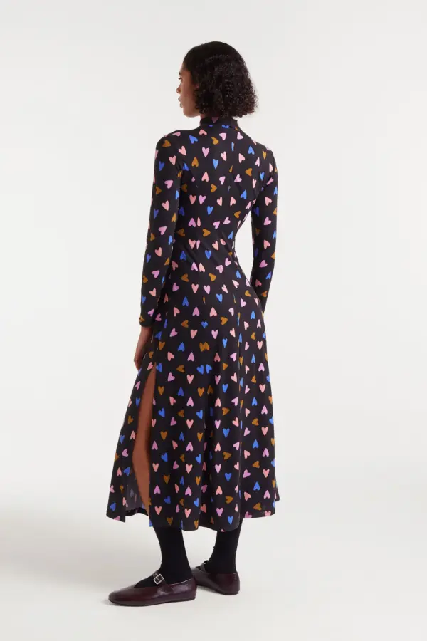 VESTIDO LARGO CON ESTAMPADO POTPOURRI - Imagen 2