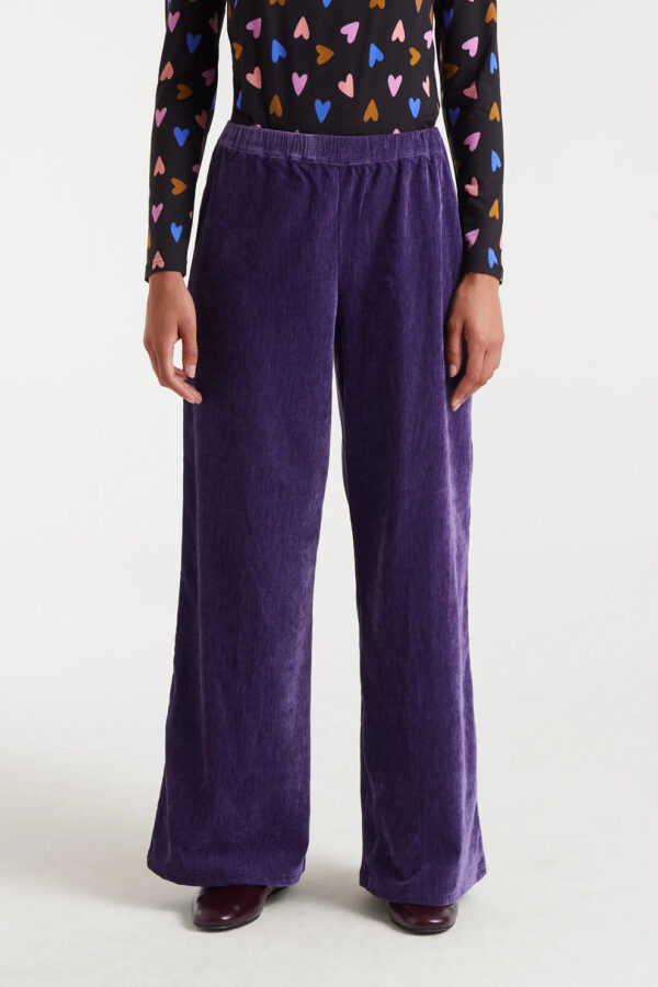 Pantalón terciopelo morado - Imagen 2
