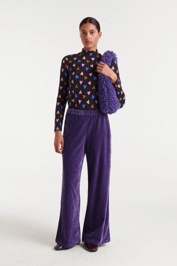 Pantalón terciopelo morado
