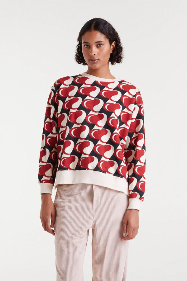 Sudadera con estampado Heart Attack
