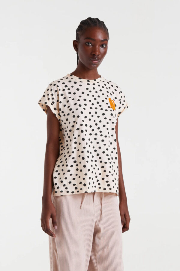 CAMISETA 100% ALGODON CON ESTAMPADO TANO DOTS