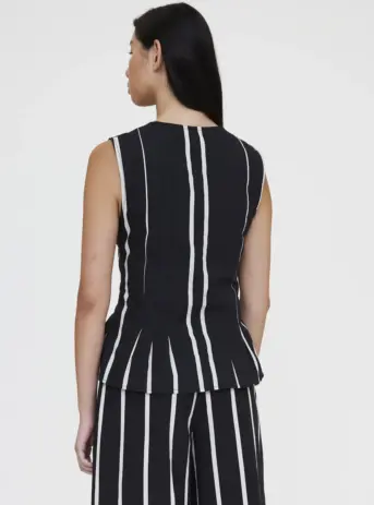 Chaleco con estampado Grimaud Black