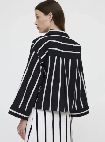 Camisa fluida con estampado Grimaud Black