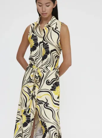 vestido largo estampado praga